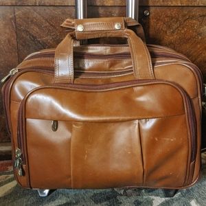 Padded Rolling laptop briefcse